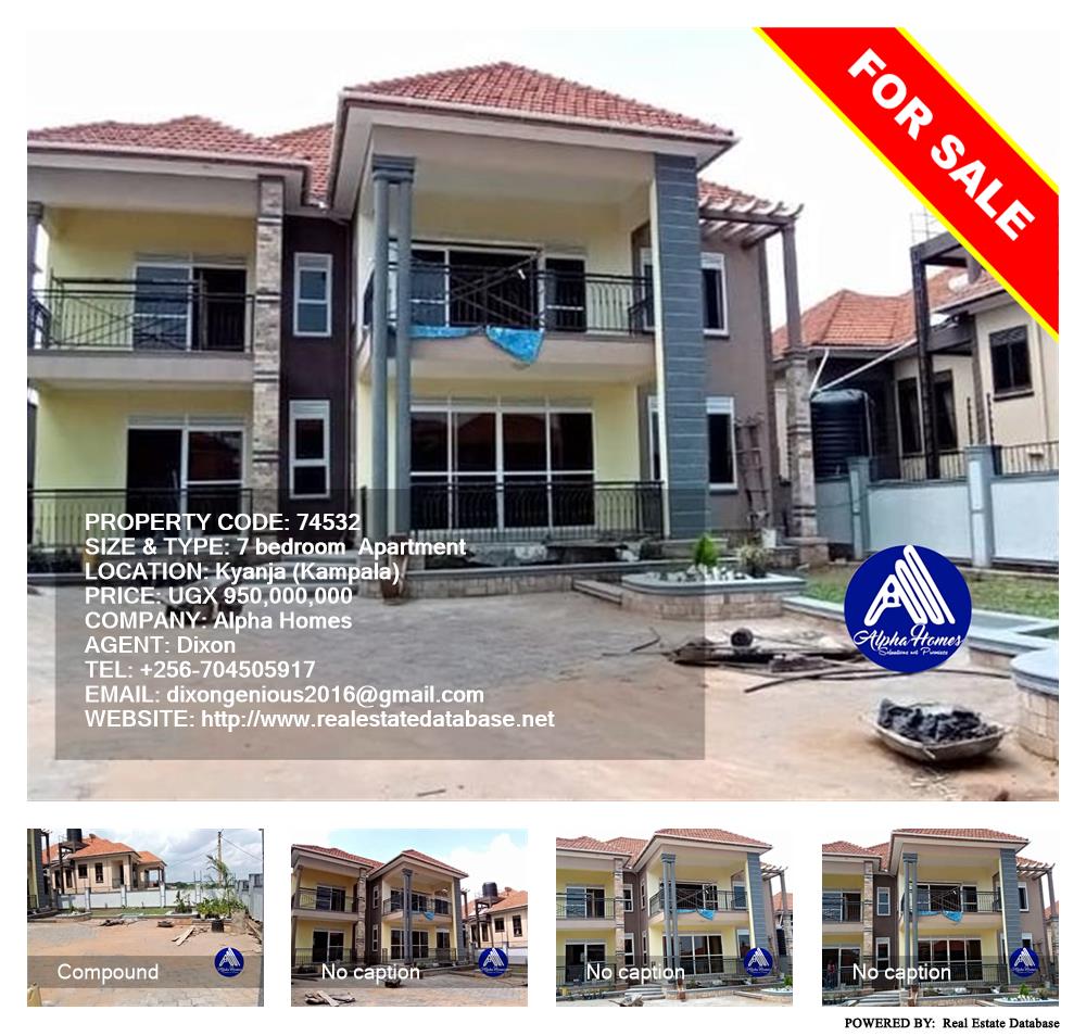 7 bedroom Apartment  for sale in Kyanja Kampala Uganda, code: 74532