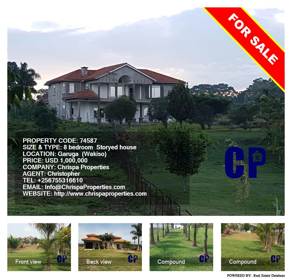 8 bedroom Storeyed house  for sale in Garuga Wakiso Uganda, code: 74587