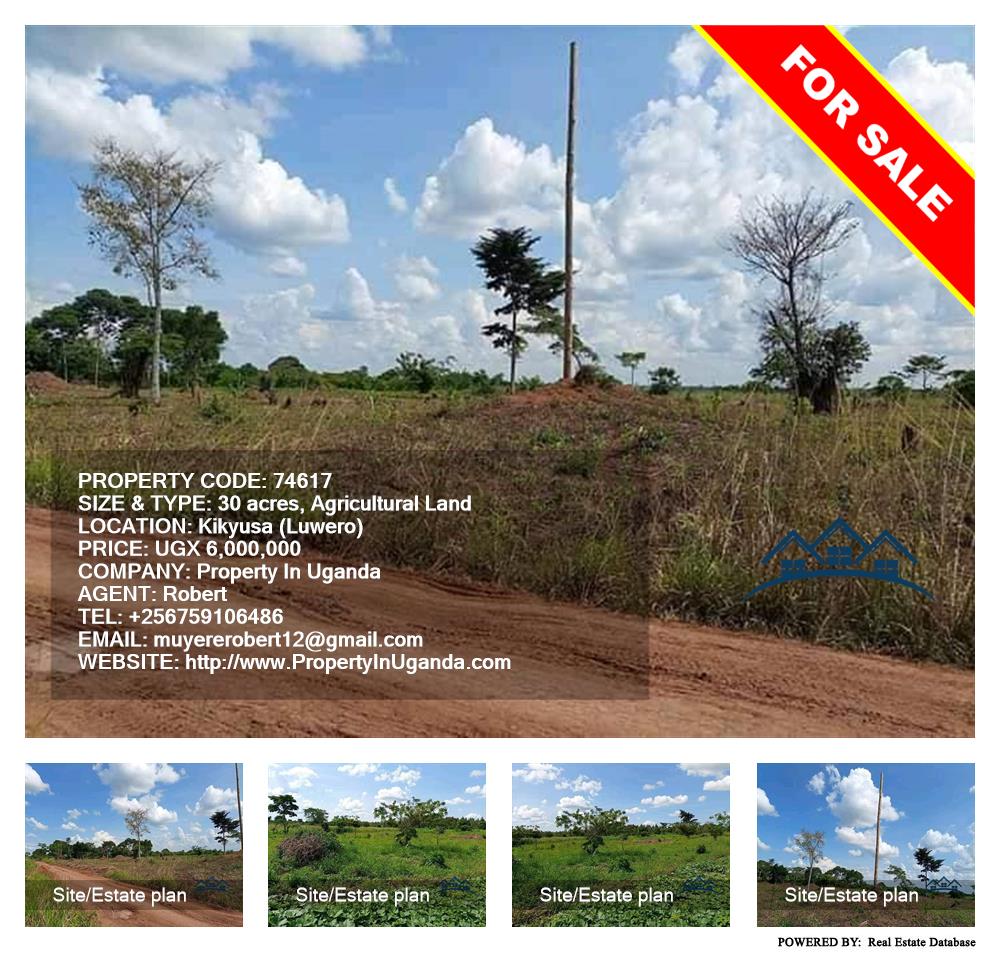 Agricultural Land  for sale in Kikyuusa Luweero Uganda, code: 74617