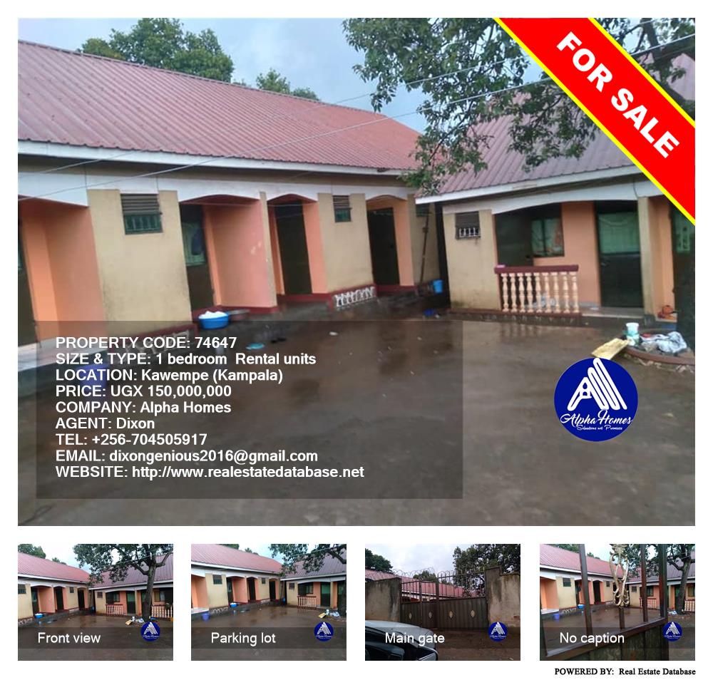 1 bedroom Rental units  for sale in Kawempe Kampala Uganda, code: 74647