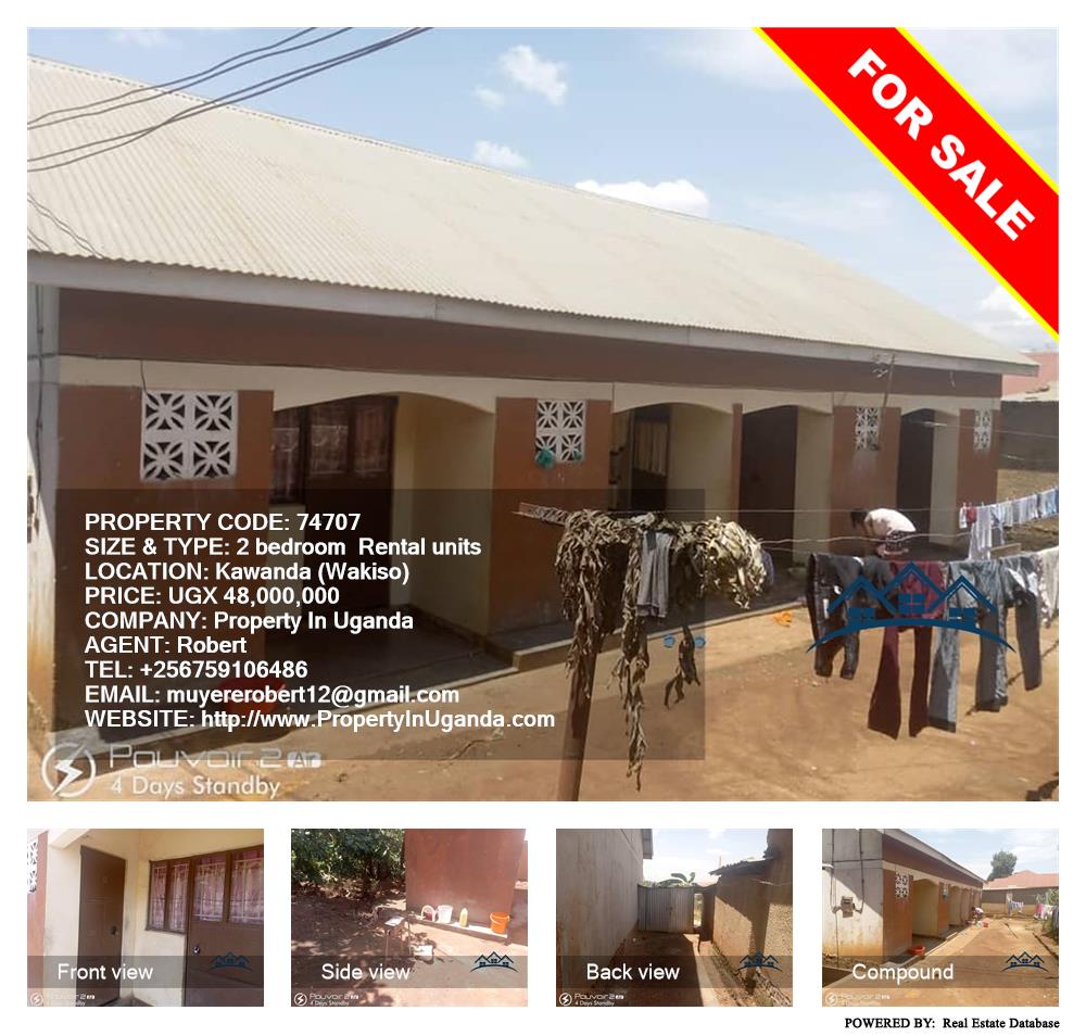 2 bedroom Rental units  for sale in Kawanda Wakiso Uganda, code: 74707