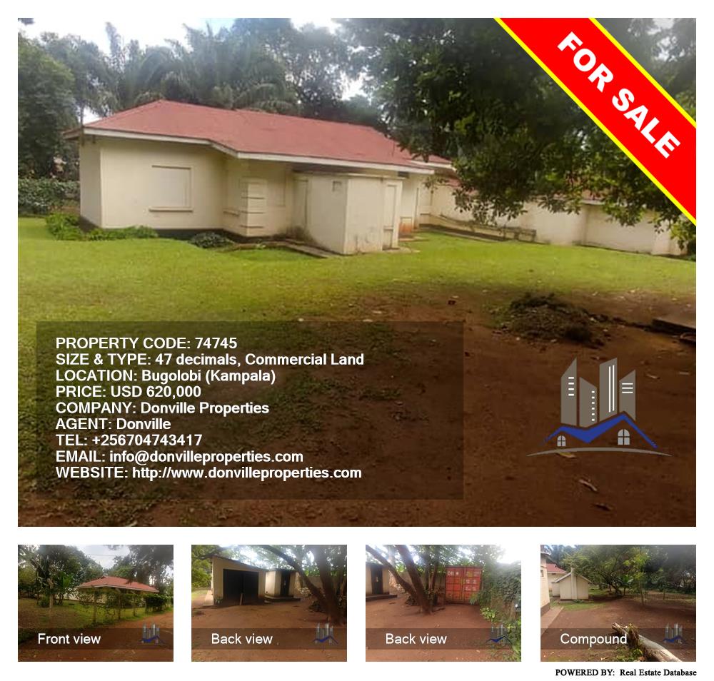 Commercial Land  for sale in Bugoloobi Kampala Uganda, code: 74745