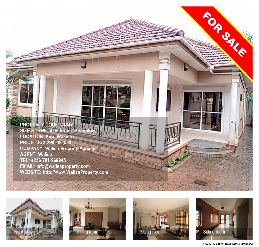 4 bedroom Bungalow  for sale in Kira Wakiso Uganda, code: 74847