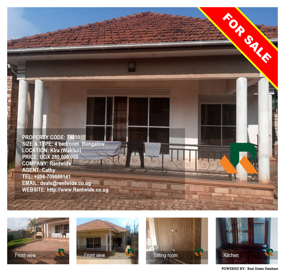 4 bedroom Bungalow  for sale in Kira Wakiso Uganda, code: 74850