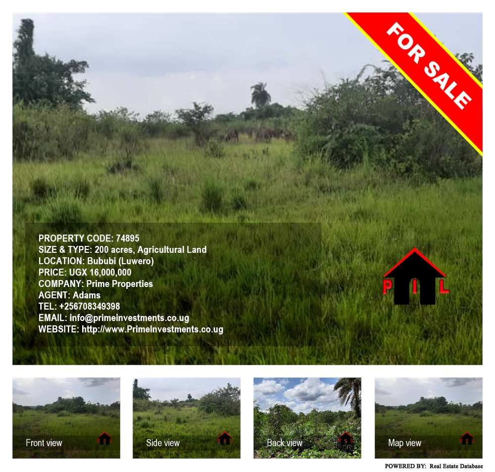 Agricultural Land  for sale in Bubuubi Luweero Uganda, code: 74895