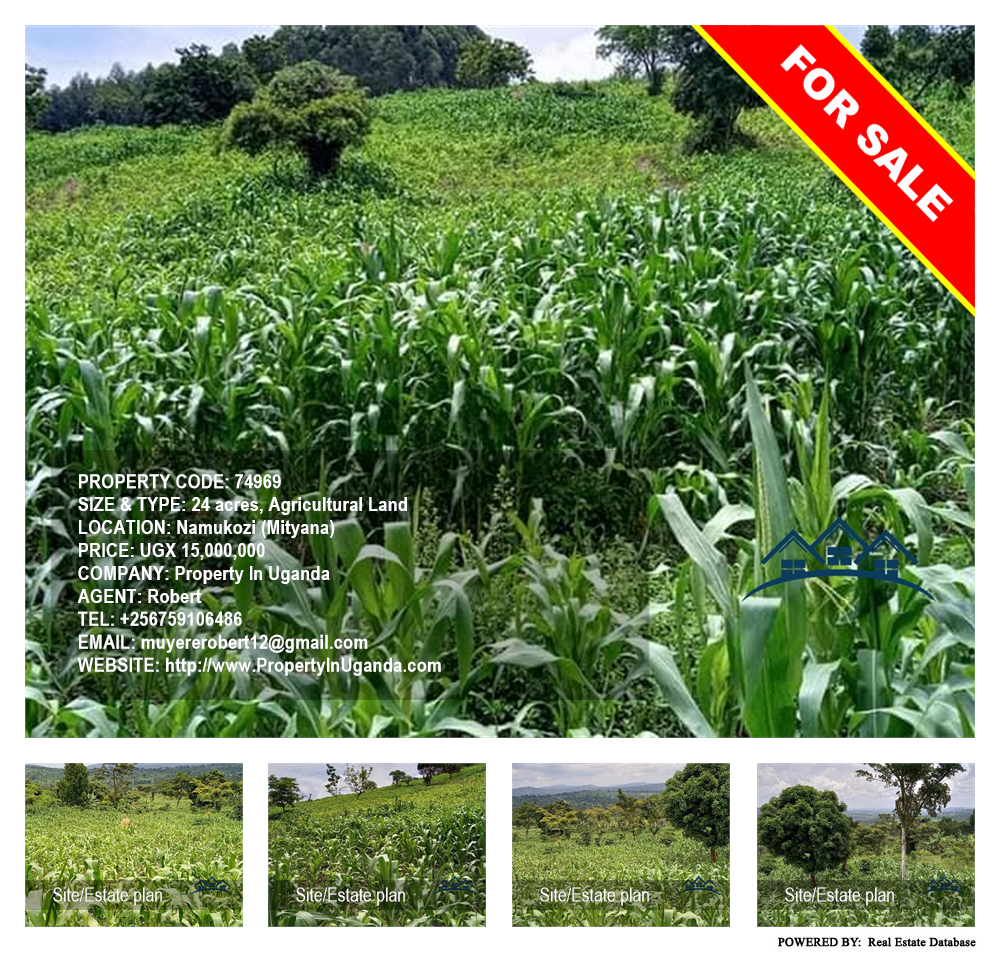 Agricultural Land  for sale in Namukozi Mityana Uganda, code: 74969