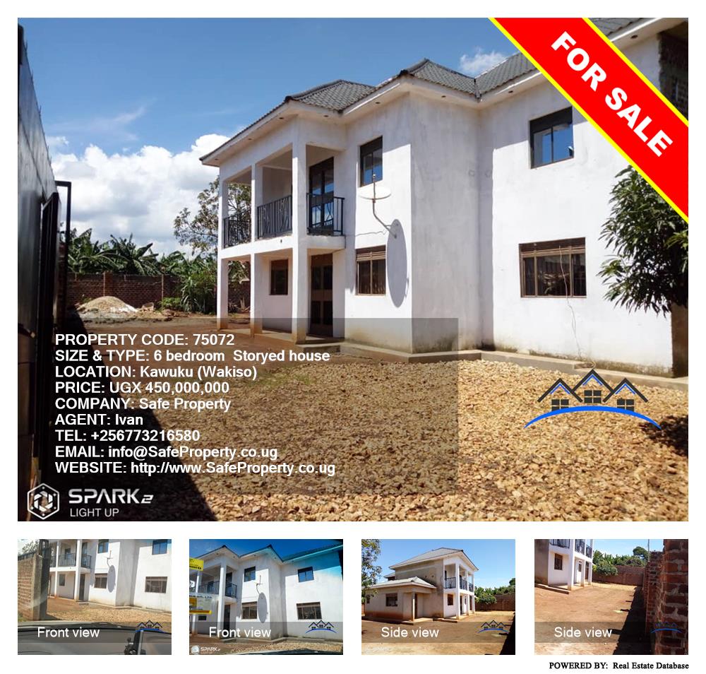 6 bedroom Storeyed house  for sale in Kawuku Wakiso Uganda, code: 75072