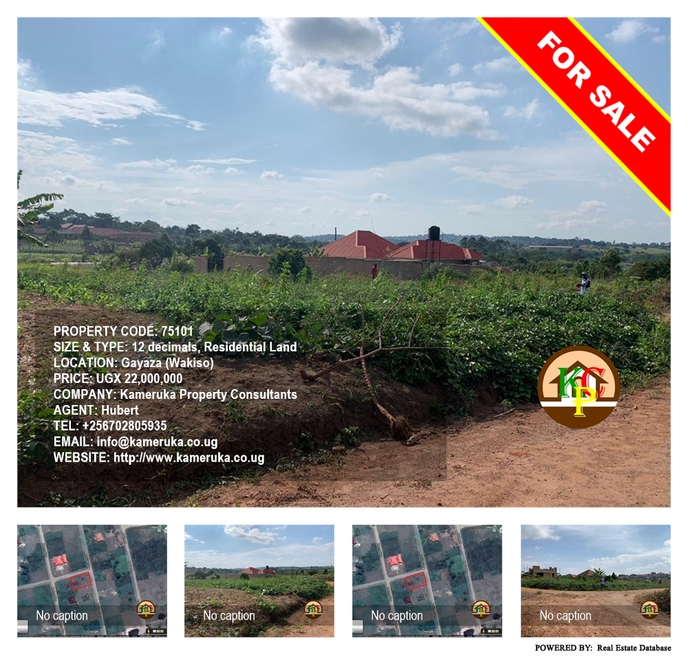 Residential Land  for sale in Gayaza Wakiso Uganda, code: 75101