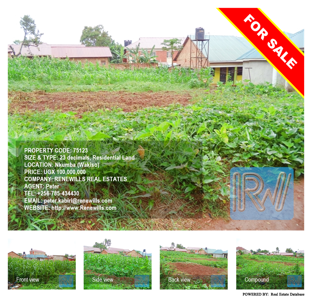 Residential Land  for sale in Nkumba Wakiso Uganda, code: 75123