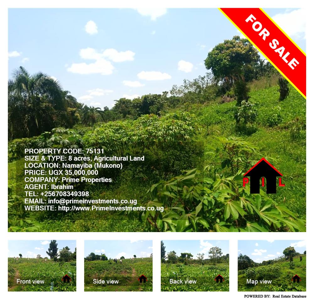 Agricultural Land  for sale in Namayiba Mukono Uganda, code: 75131