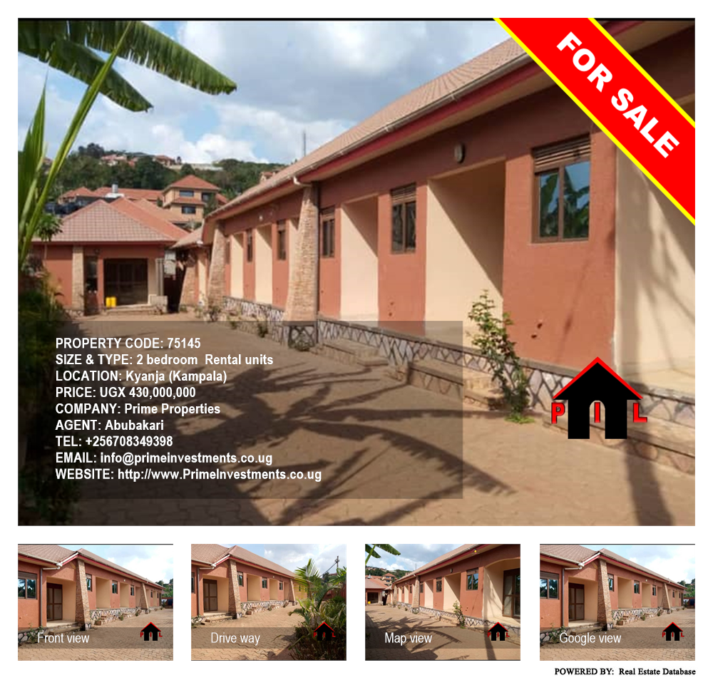 2 bedroom Rental units  for sale in Kyanja Kampala Uganda, code: 75145