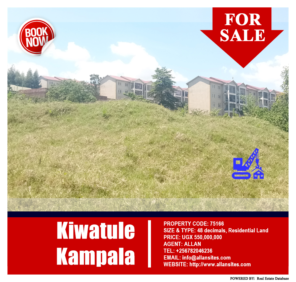 Residential Land  for sale in Kiwaatule Kampala Uganda, code: 75166