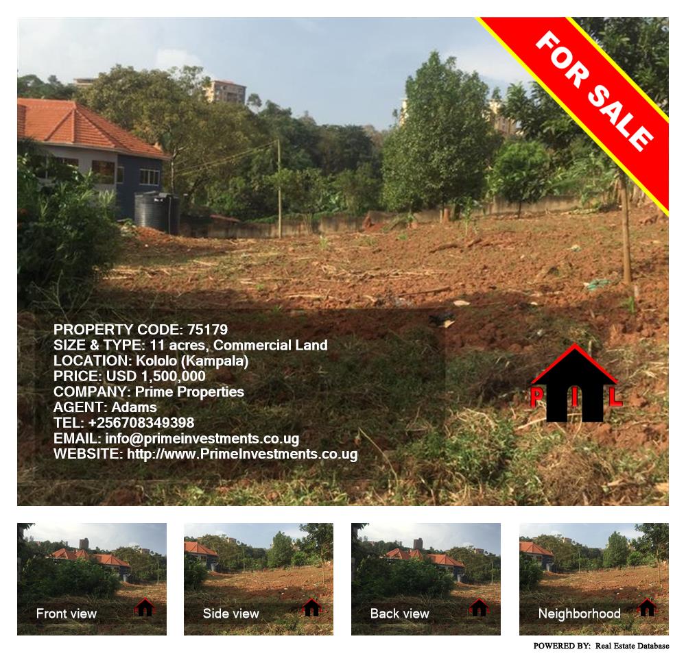 Commercial Land  for sale in Kololo Kampala Uganda, code: 75179