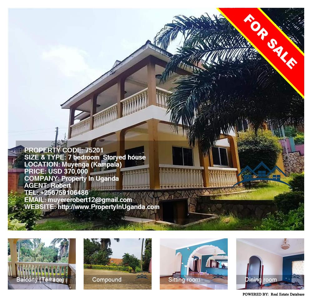 7 bedroom Storeyed house  for sale in Muyenga Kampala Uganda, code: 75201