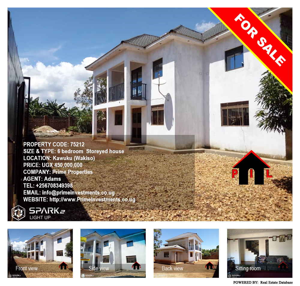 6 bedroom Storeyed house  for sale in Kawuku Wakiso Uganda, code: 75212