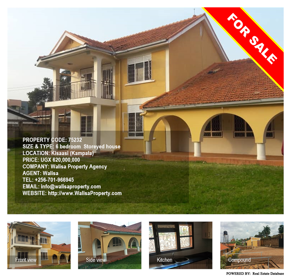 6 bedroom Storeyed house  for sale in Kisaasi Kampala Uganda, code: 75232