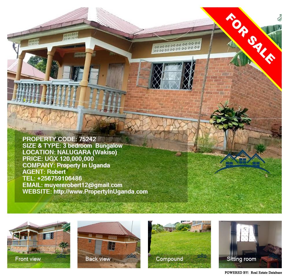 3 bedroom Bungalow  for sale in Nalugala Wakiso Uganda, code: 75242