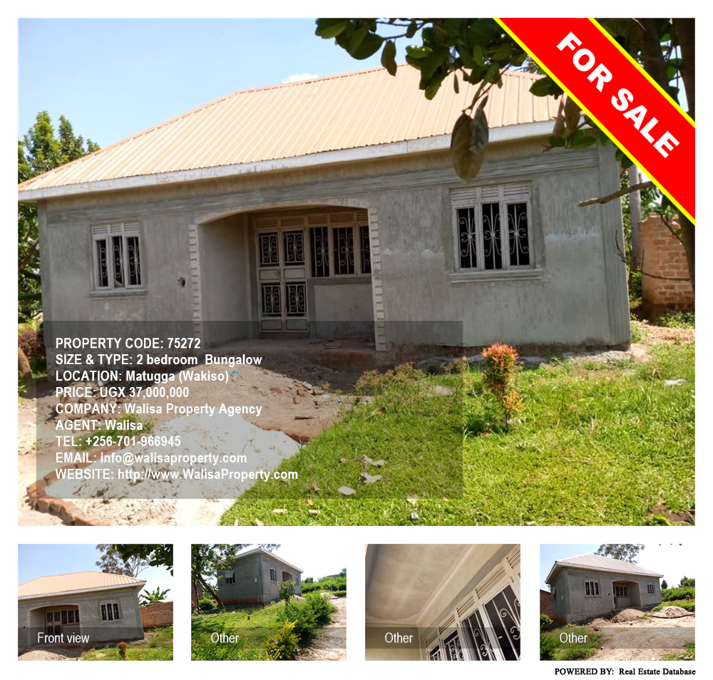 2 bedroom Bungalow  for sale in Matugga Wakiso Uganda, code: 75272