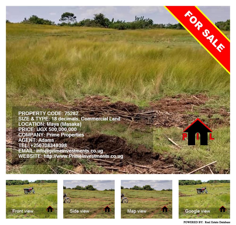 Commercial Land  for sale in Maya Masaka Uganda, code: 75282