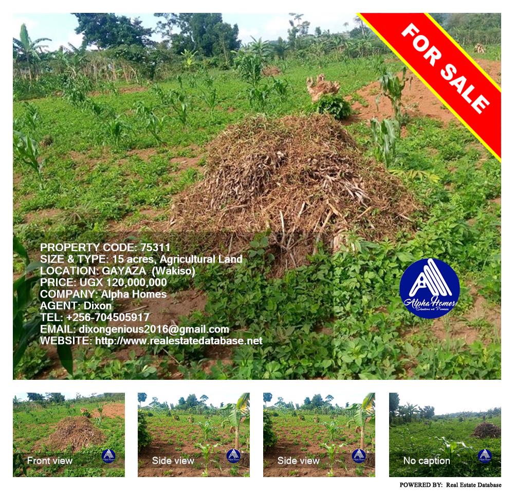 Agricultural Land  for sale in Gayaza Wakiso Uganda, code: 75311