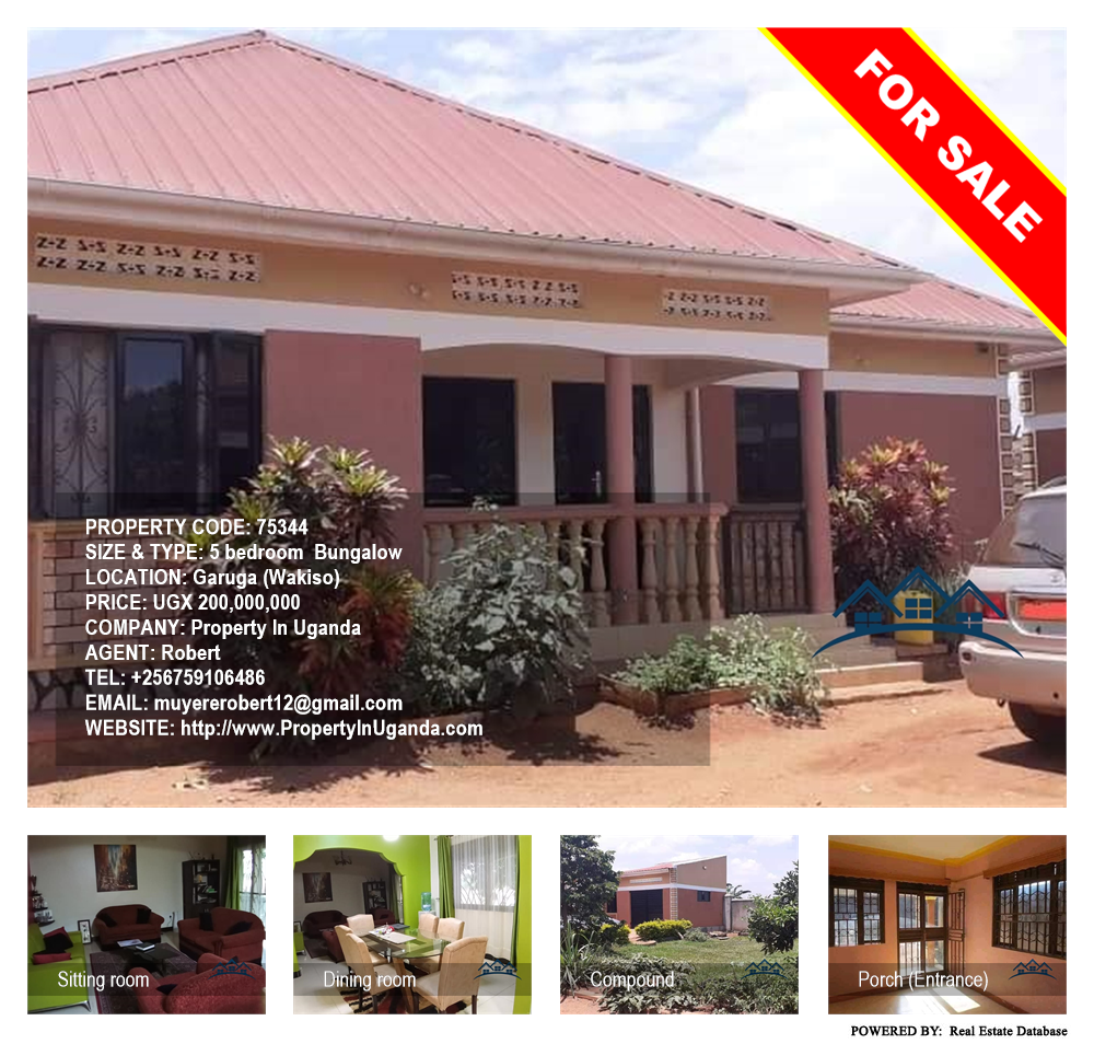 5 bedroom Bungalow  for sale in Garuga Wakiso Uganda, code: 75344