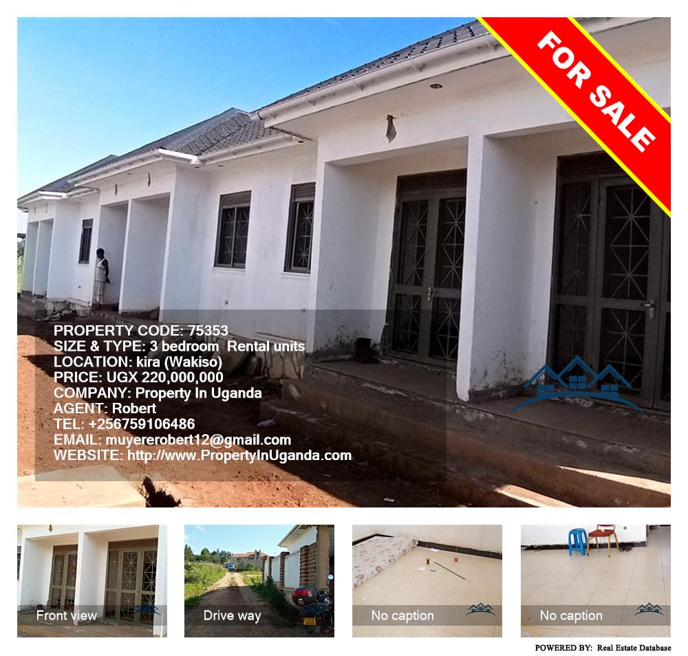 3 bedroom Rental units  for sale in Kira Wakiso Uganda, code: 75353