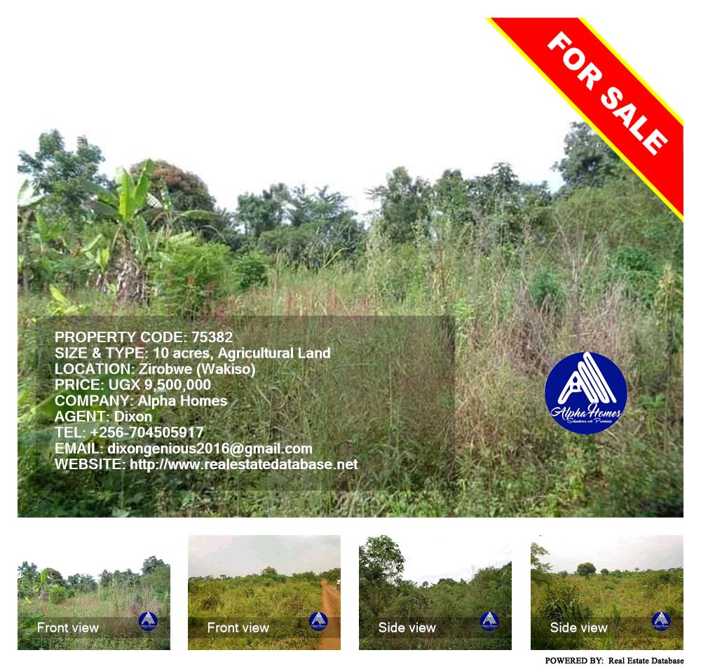 Agricultural Land  for sale in Ziloobwe Wakiso Uganda, code: 75382