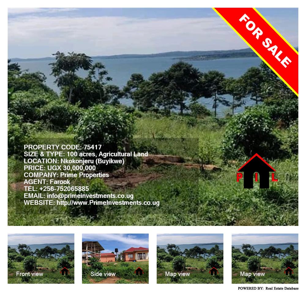Agricultural Land  for sale in Nkokonjeru Buyikwe Uganda, code: 75417