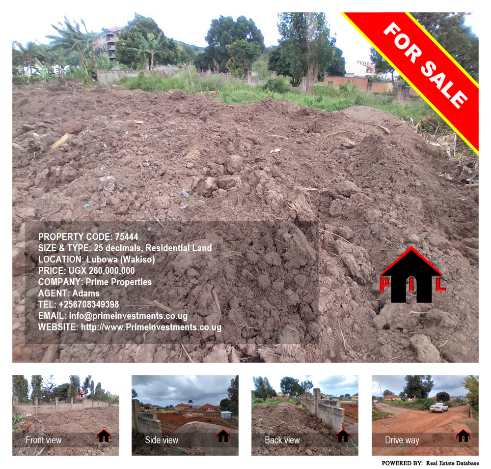 Residential Land  for sale in Lubowa Wakiso Uganda, code: 75444