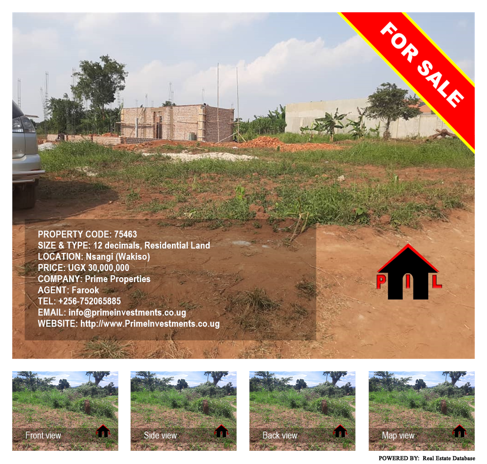 Residential Land  for sale in Nsangi Wakiso Uganda, code: 75463