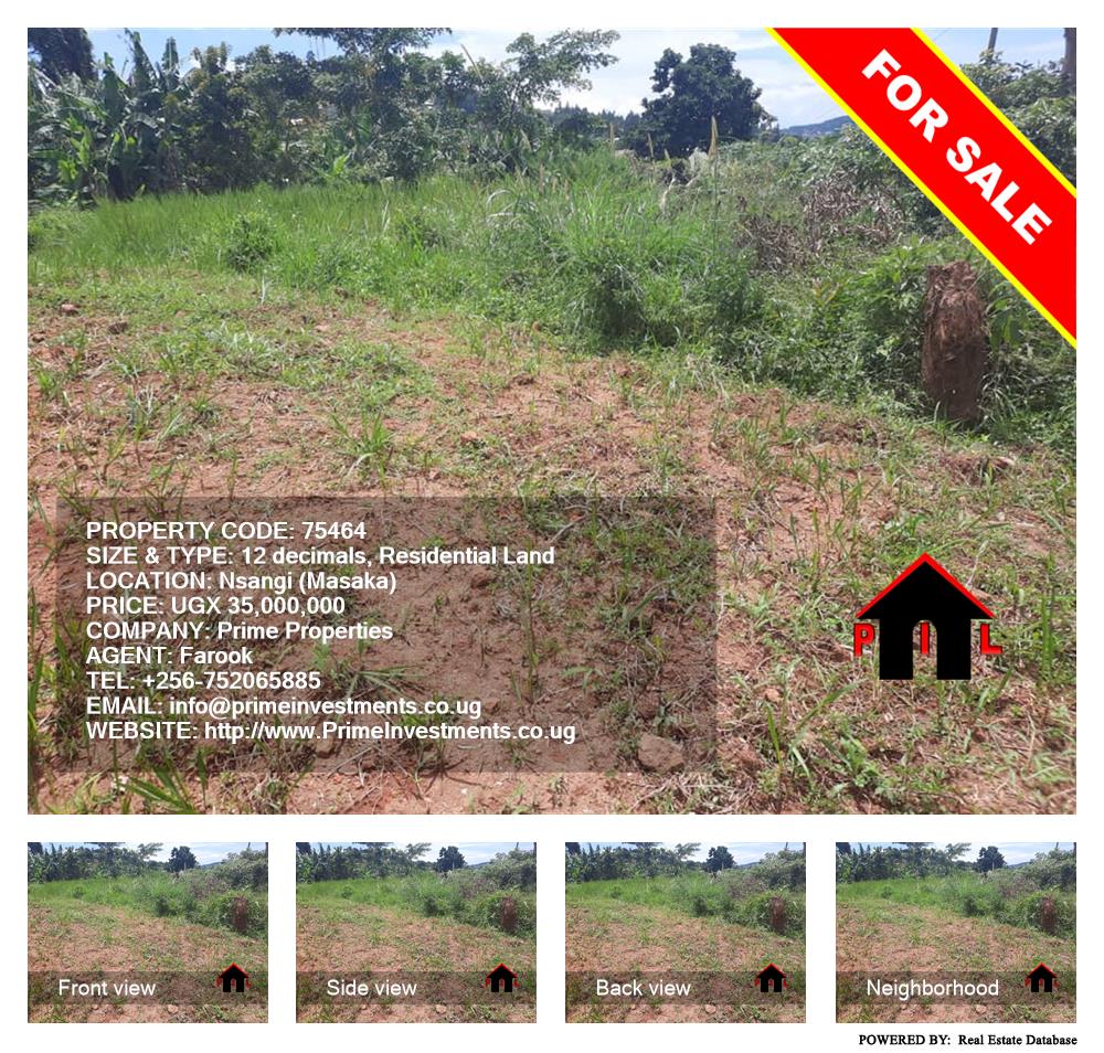 Residential Land  for sale in Nsangi Masaka Uganda, code: 75464