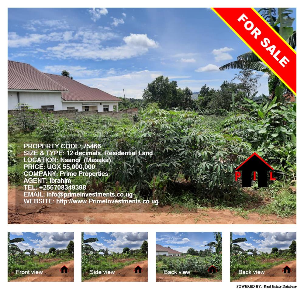 Residential Land  for sale in Nsangi Masaka Uganda, code: 75466