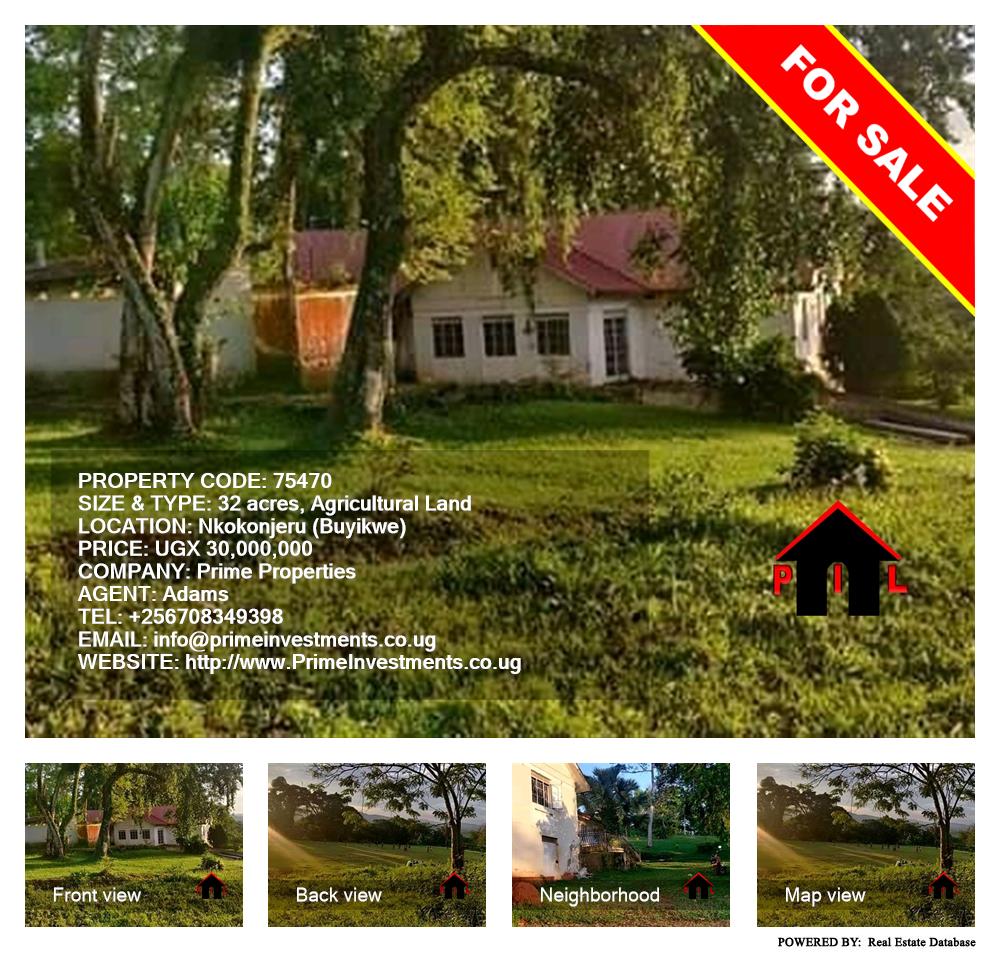 Agricultural Land  for sale in Nkokonjeru Buyikwe Uganda, code: 75470