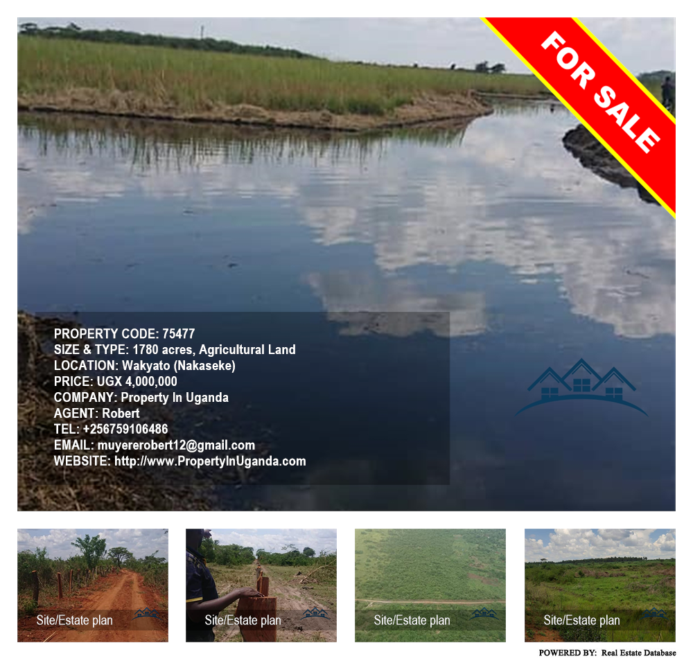 Agricultural Land  for sale in Wakyato Nakaseke Uganda, code: 75477