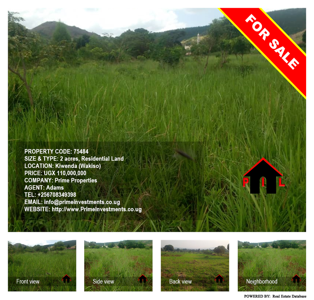 Residential Land  for sale in Kiwenda Wakiso Uganda, code: 75484