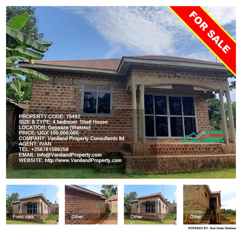 4 bedroom Shell House  for sale in Gayaza Wakiso Uganda, code: 75492