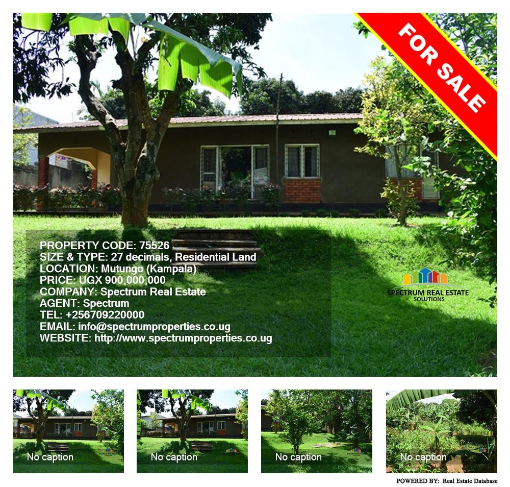 Residential Land  for sale in Mutungo Kampala Uganda, code: 75526
