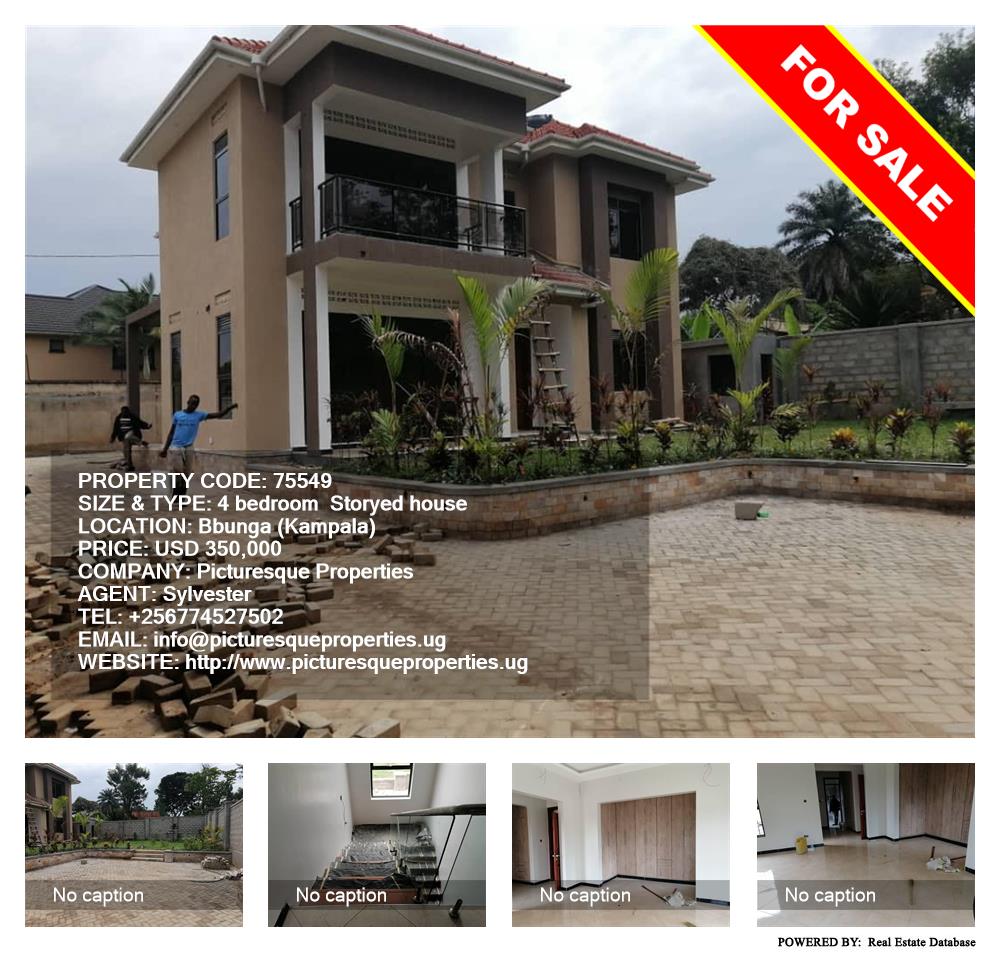 4 bedroom Storeyed house  for sale in Bbunga Kampala Uganda, code: 75549