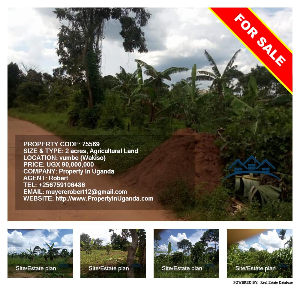 Agricultural Land  for sale in Vumbe Wakiso Uganda, code: 75569