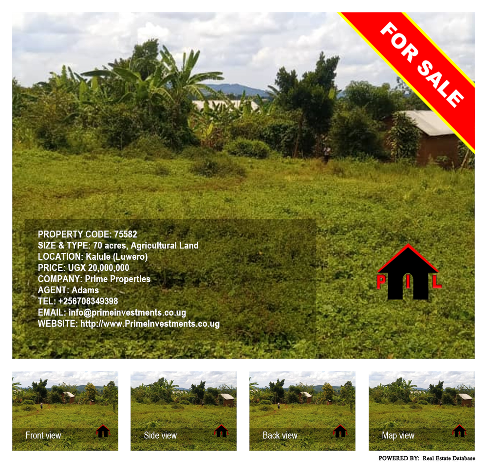 Agricultural Land  for sale in Kalule Luweero Uganda, code: 75582