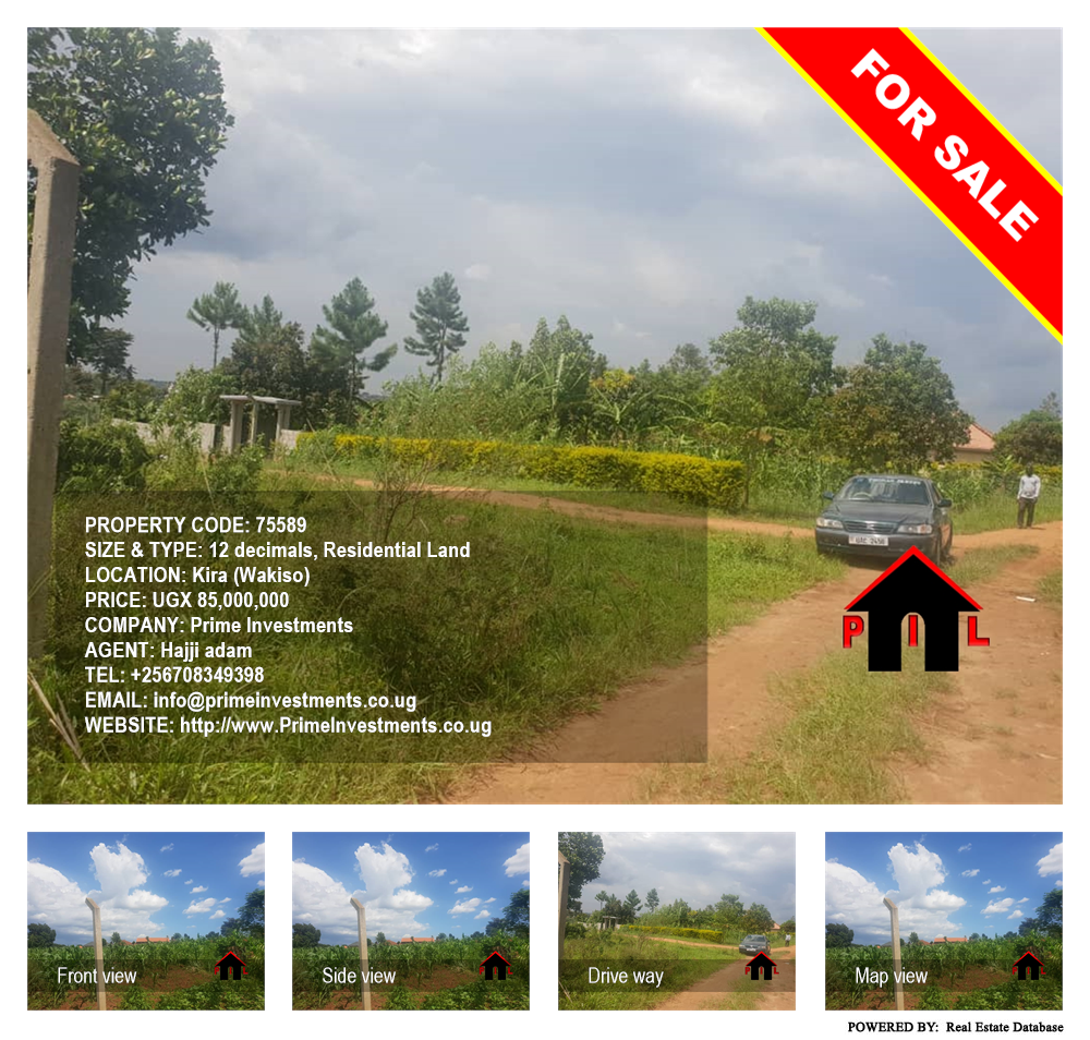 Residential Land  for sale in Kira Wakiso Uganda, code: 75589