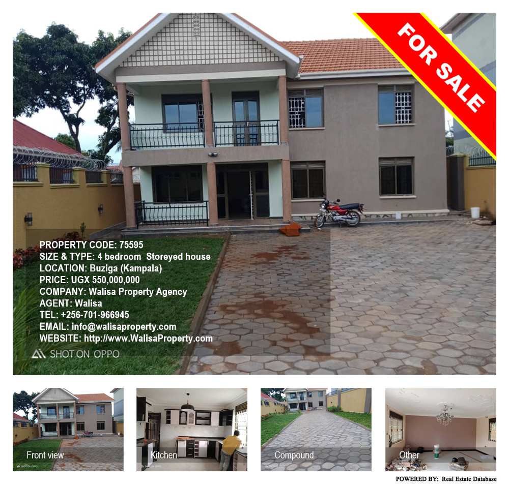 4 bedroom Storeyed house  for sale in Buziga Kampala Uganda, code: 75595