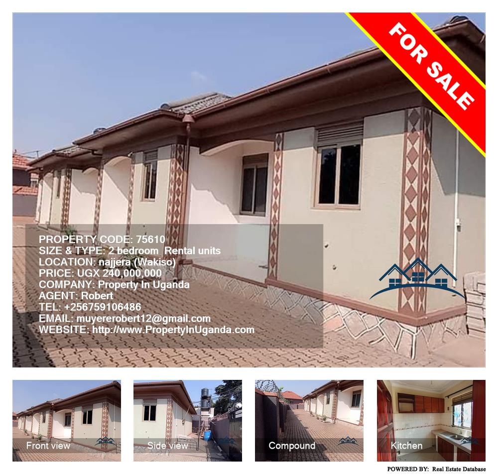 2 bedroom Rental units  for sale in Najjera Wakiso Uganda, code: 75610