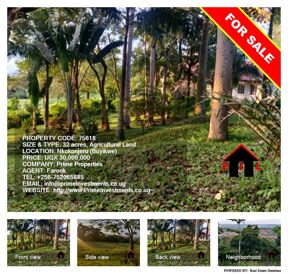 Agricultural Land  for sale in Nkokonjeru Buyikwe Uganda, code: 75618