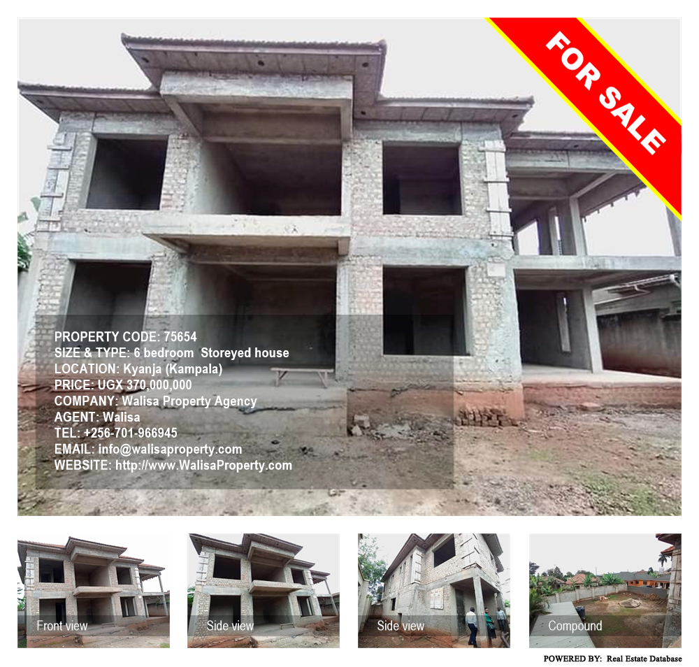 6 bedroom Storeyed house  for sale in Kyanja Kampala Uganda, code: 75654