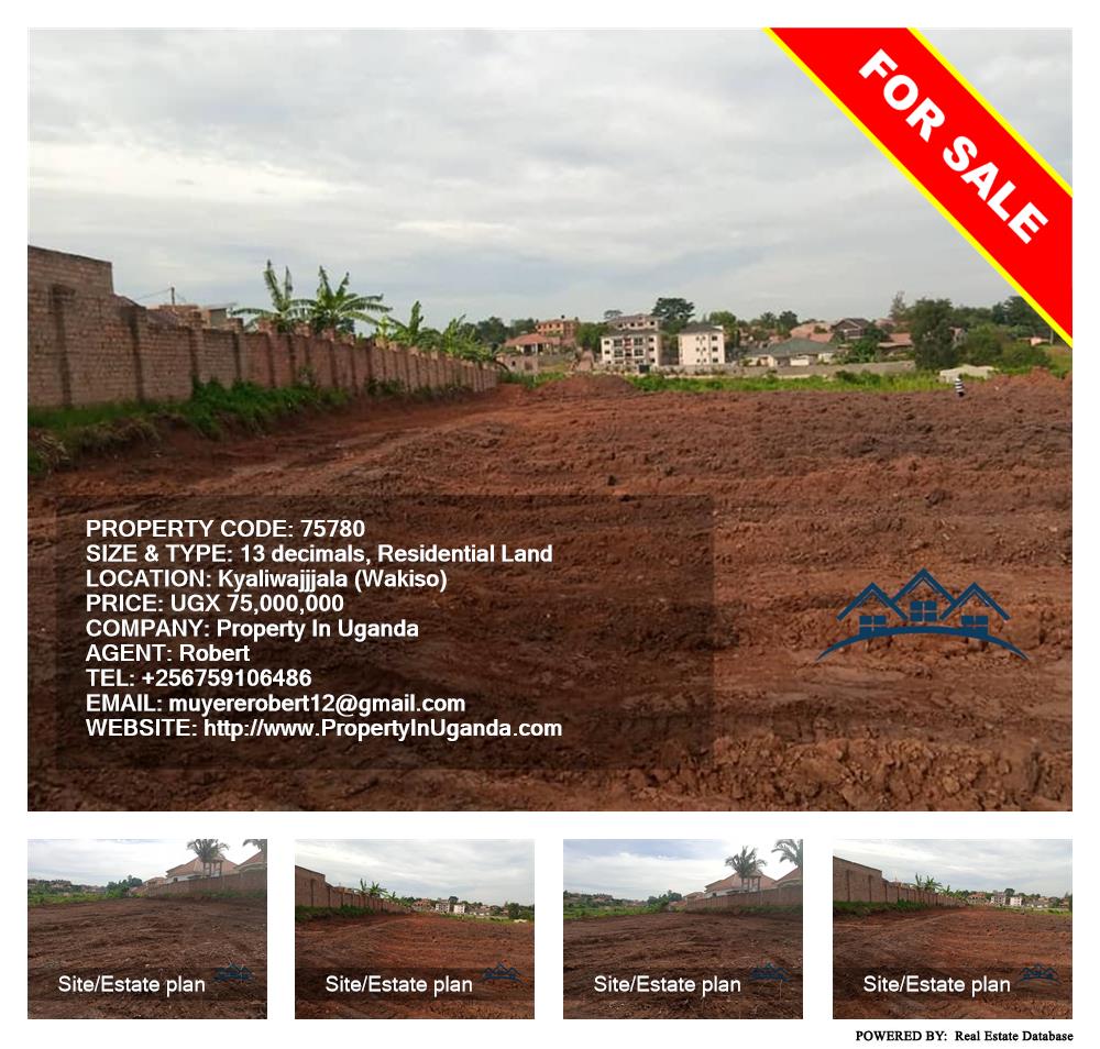 Residential Land  for sale in Kyaliwajjala Wakiso Uganda, code: 75780