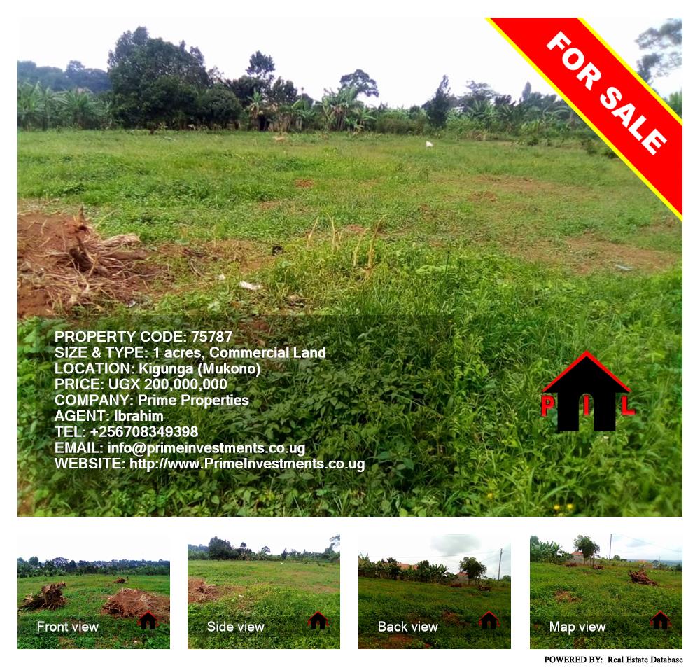 Commercial Land  for sale in Kigunga Mukono Uganda, code: 75787