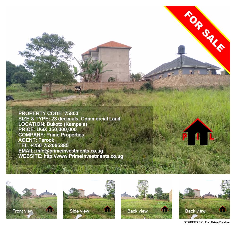 Commercial Land  for sale in Bukoto Kampala Uganda, code: 75803