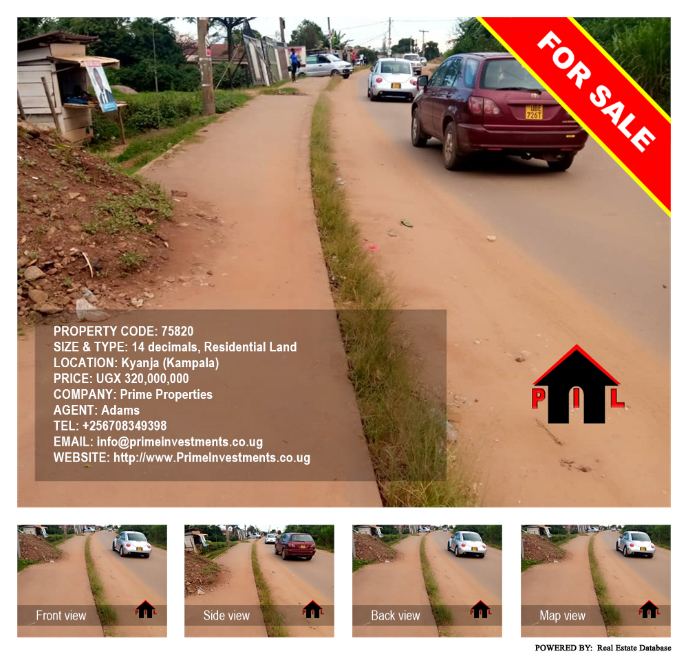 Residential Land  for sale in Kyanja Kampala Uganda, code: 75820