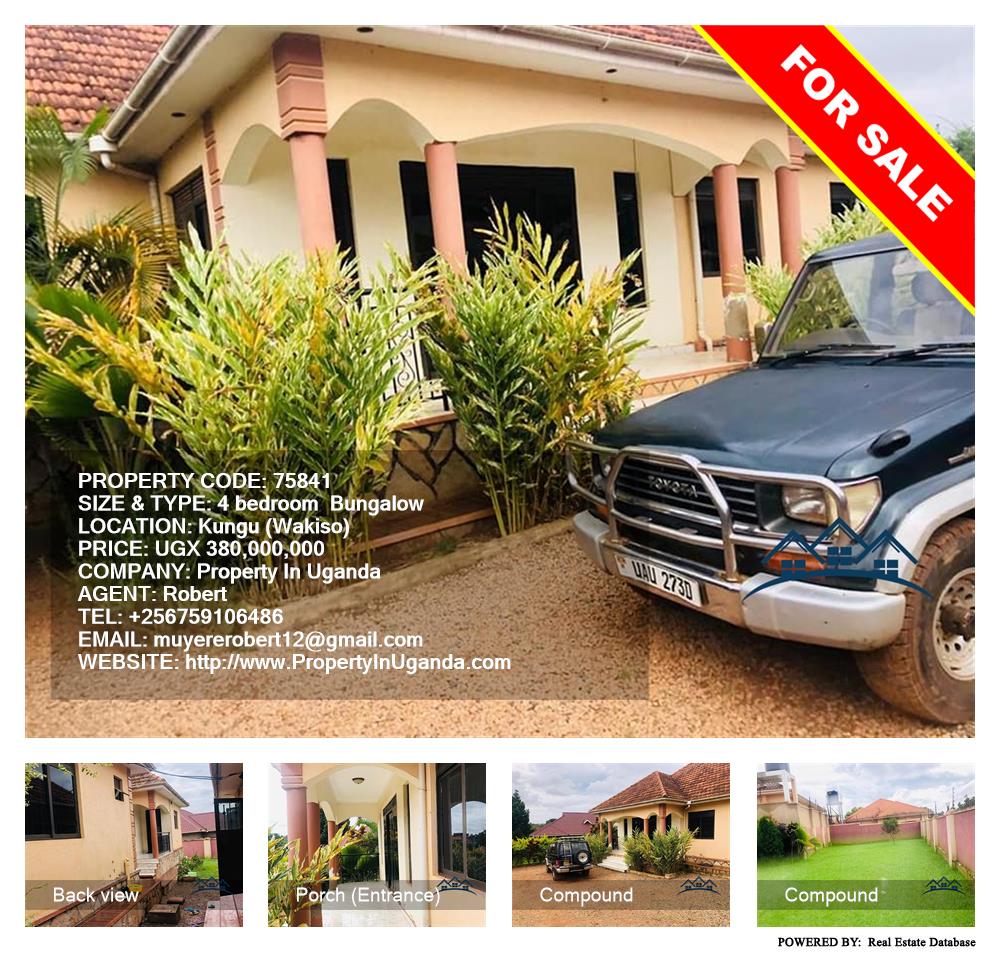 4 bedroom Bungalow  for sale in Kungu Wakiso Uganda, code: 75841